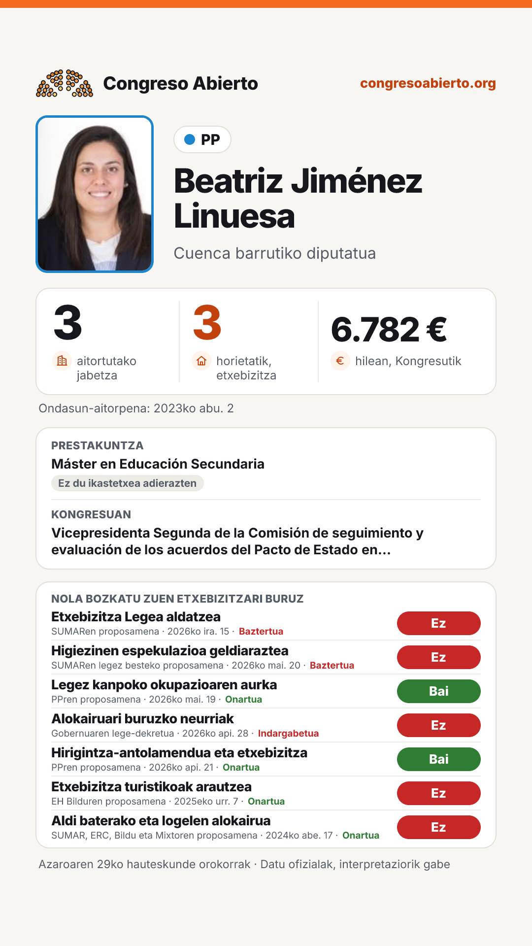 Txartela: Beatriz Jiménez Linuesa